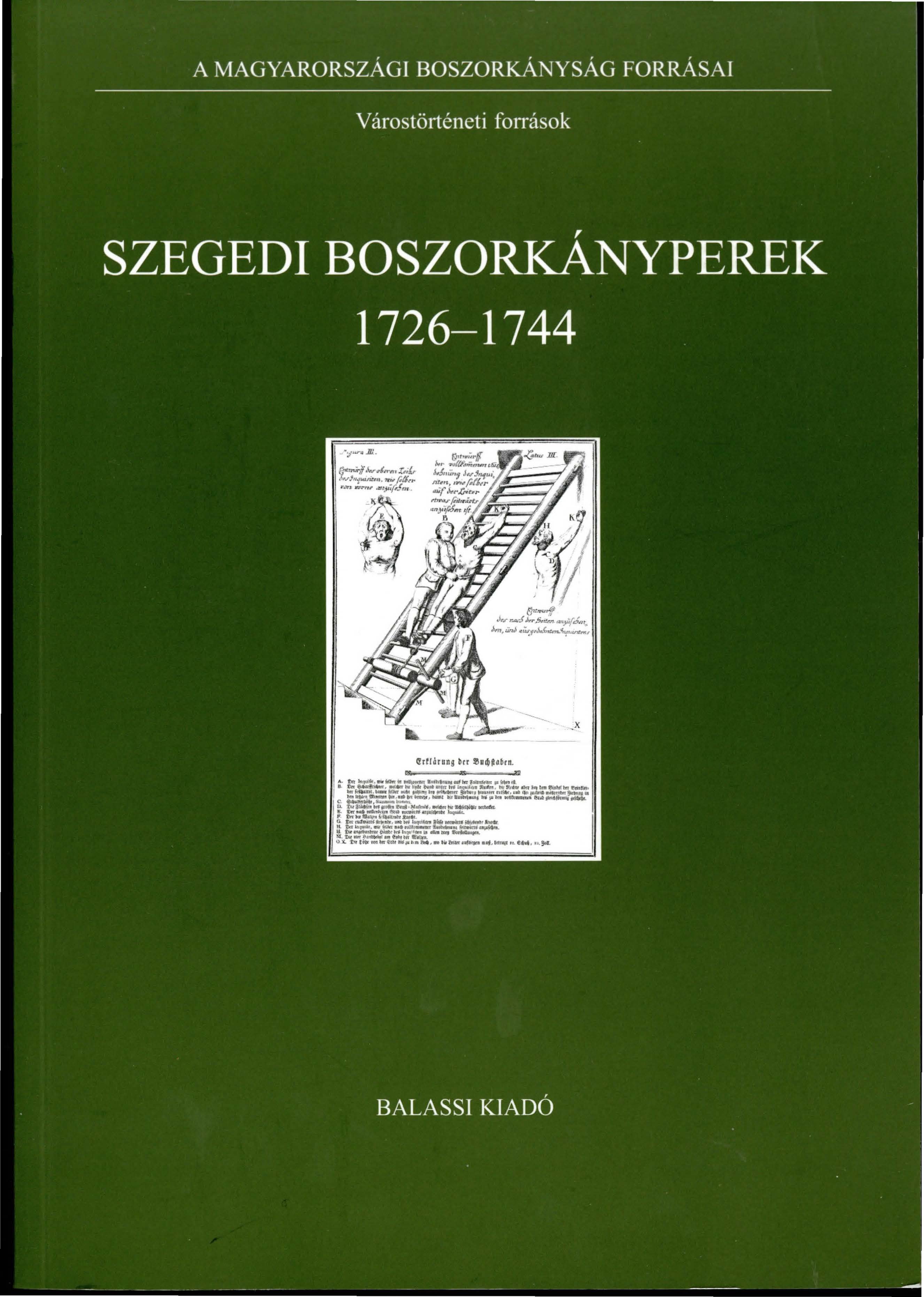 BRANDL G. TÓTH G. P. Szegedi boszorkányperek BOSZ V cover