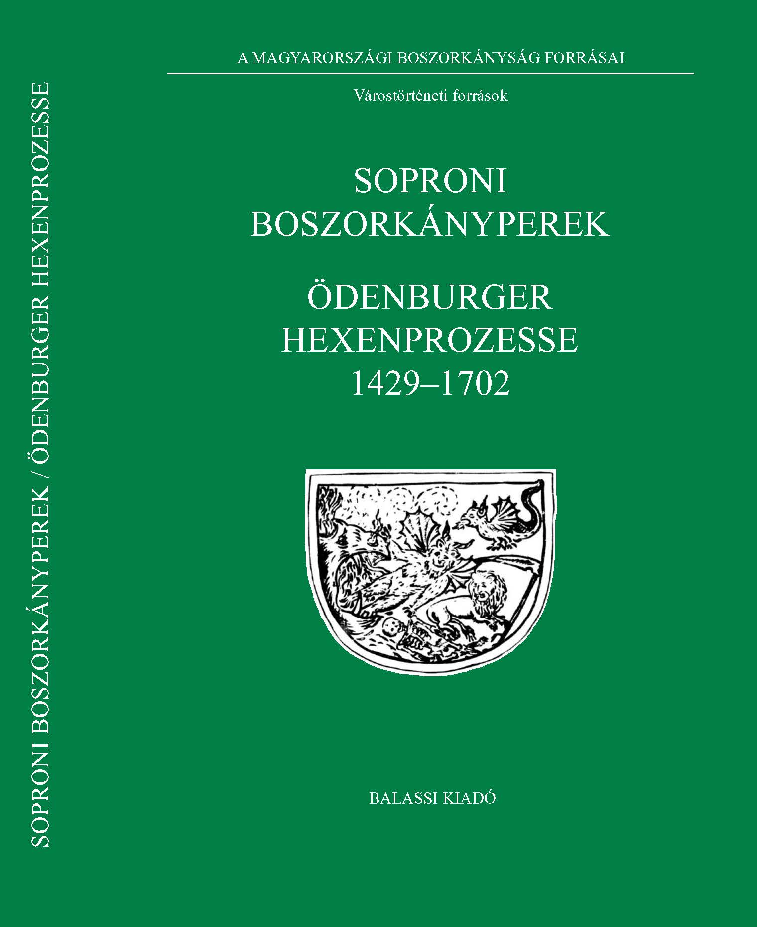 TÓTH G. P. NÉMETH I. Soproni boszorkányperek BOSZ III cover